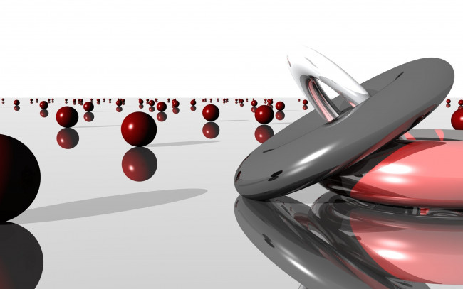 Обои картинки фото 3д графика, шары , balls, шары, кольцо, крышка