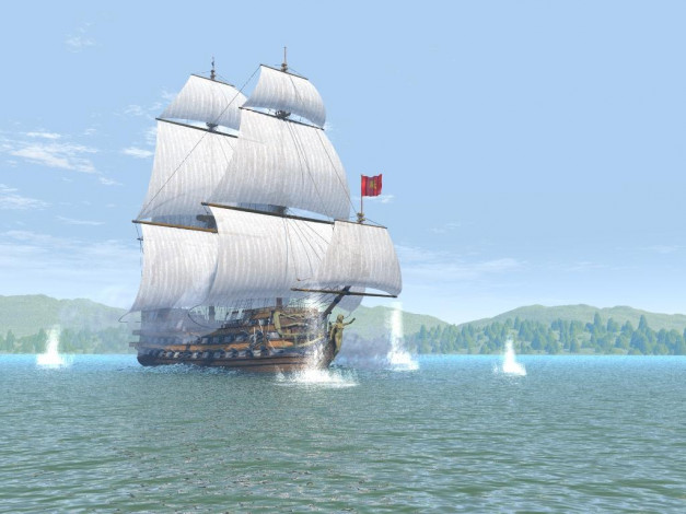 Обои картинки фото корабли, рисованные