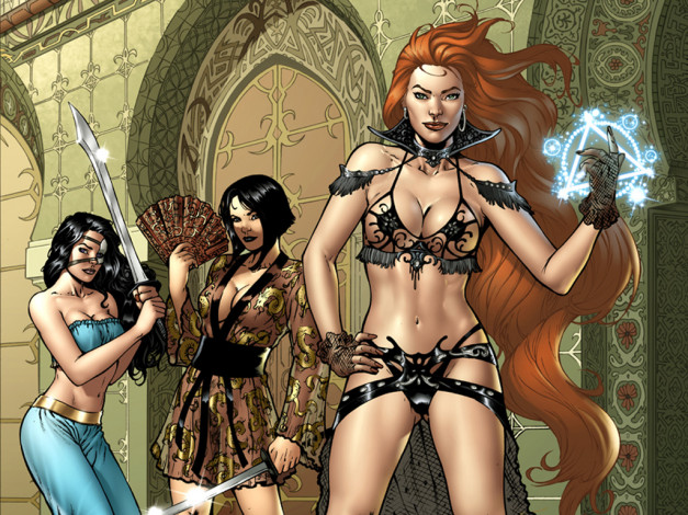 Обои картинки фото фэнтези, девушки