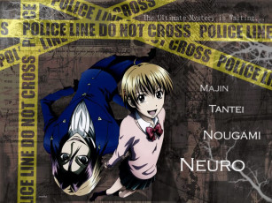 обоя majin, tantei, nougami, neuro, аниме, nogami