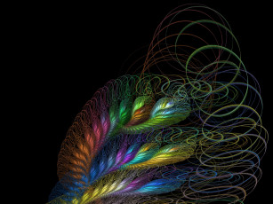 Картинка 3д графика fractal фракталы абстракция