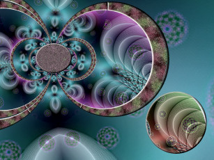 Картинка 3д графика fractal фракталы фрактал