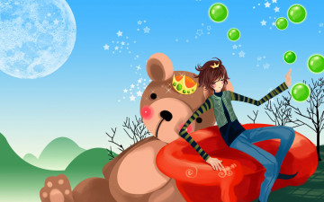 Картинка векторная графика диван игрушка мальчик