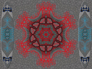 Картинка 3д графика fractal фракталы узор цвета фон