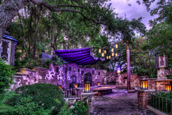 Картинка storytime place города исторические архитектурные памятники фонарики навес стены