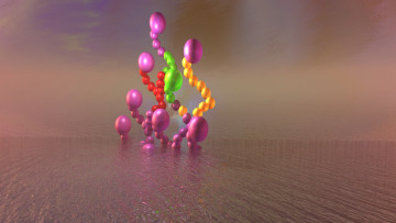 Картинка 3д графика другое шары