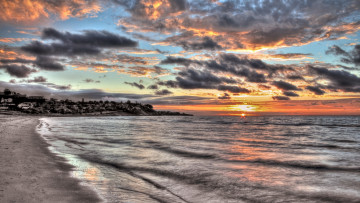 Картинка природа побережье облака