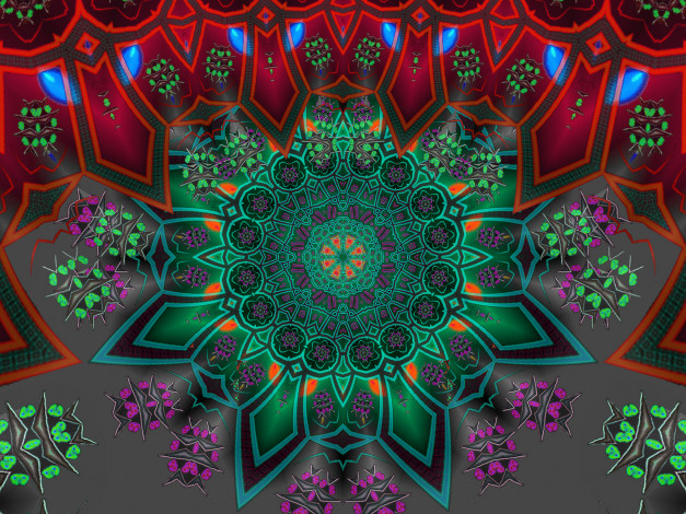 Обои картинки фото 3д, графика, fractal, фракталы, цвета, фон, узор