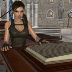 Картинка 3д графика people люди девушка книга