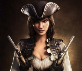 Картинка ssassin`s creed iv black flag видео игры assassin`s треуголка револьвер