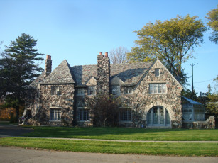 Картинка города здания дома дом растения ландшафт