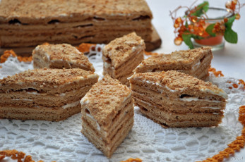 Картинка еда торт только слои кусочки