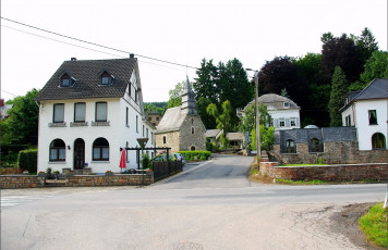 Картинка бельгия мальмеди города улицы площади набережные дома улица ландшафт