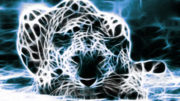 Картинка 3д графика animals животные тигр