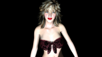 Картинка 3д графика people люди взгляд девушка