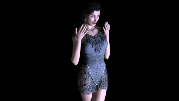 Картинка 3д графика people люди взгляд девушка