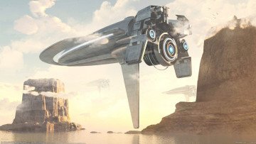 Картинка eric brown 3д графика fantasy фантазия звездолёт