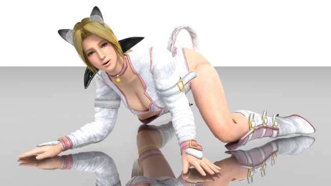 Обои картинки фото 3д, графика, people, люди, девушка, уши, хвост