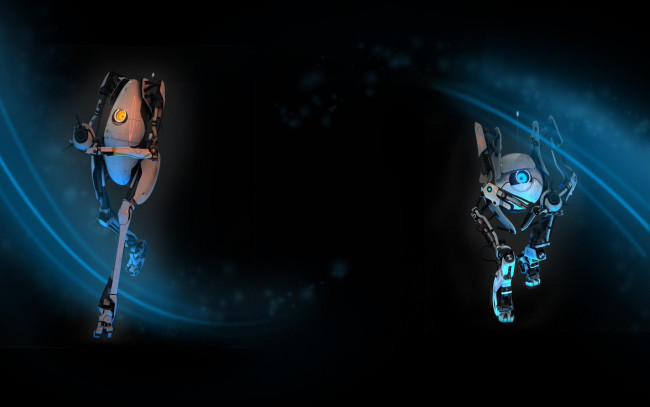Обои картинки фото видео, игры, portal, роботы