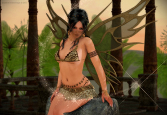 Картинка 3д+графика эльфы+ elves взгляд фея фон