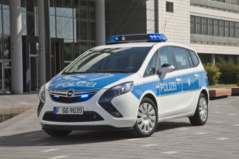 Картинка автомобили полиция c polizei zafira tourer opel