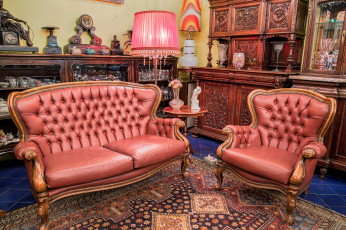 Картинка vintage+living+room интерьер кабинет +библиотека +офис кресла шкаф лампа ковер