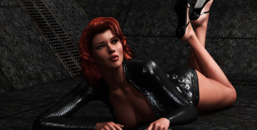 Картинка 3д+графика люди+ people фон взгляд девушка