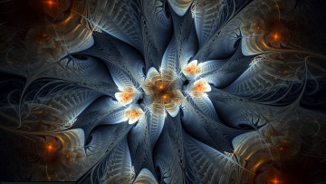 Картинка 3д+графика фракталы+ fractal узор цвета фон