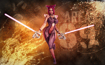 Картинка 3д+графика фантазия+ fantasy оружие фон взгляд девушка