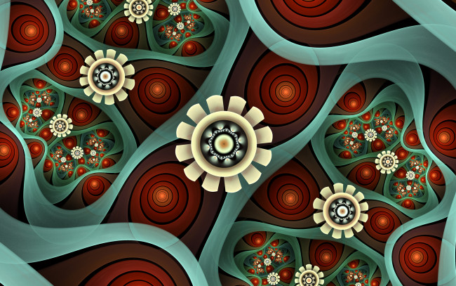 Обои картинки фото 3д графика, фракталы , fractal, цвета, фон, узор