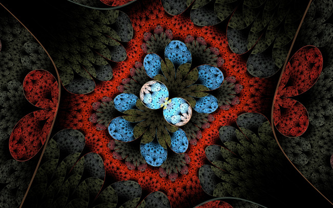 Обои картинки фото 3д графика, фракталы , fractal, цвета, узор, фон