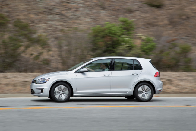 Обои картинки фото автомобили, volkswagen, 2015г, e-golf, us-spec, typ, 5g, светлый