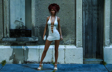 Картинка 3д+графика люди+ people фон взгляд девушка