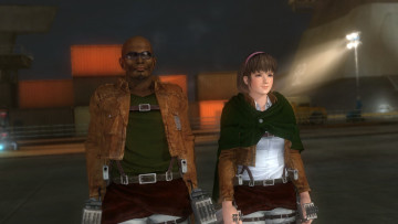 Картинка hitomi+and+zack 3д+графика аниме+ anime фон поза девушка взгляд