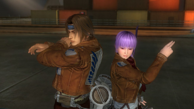 Обои картинки фото 3д графика, аниме , anime, девушка, взгляд, фон, парень, поза