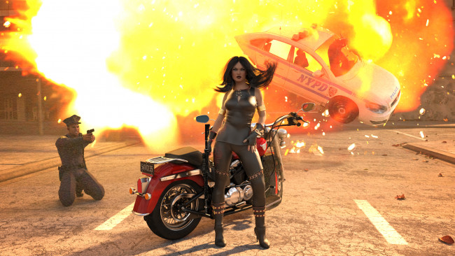 Обои картинки фото 3д графика, фантазия , fantasy, девушка, взгляд, фон