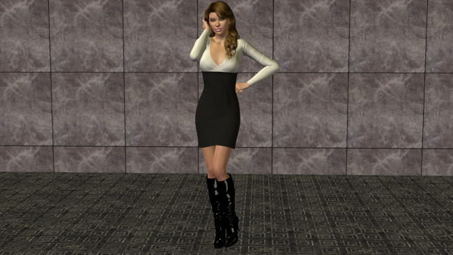 Обои картинки фото 3д графика, люди , people, девушка, взгляд, фон