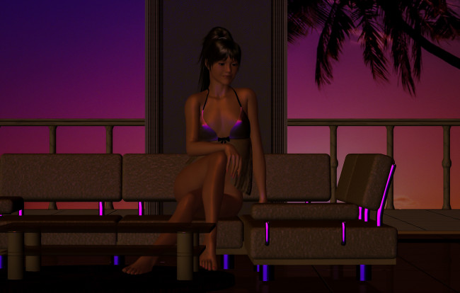 Обои картинки фото 3д графика, люди , people, девушка, фон, взгляд