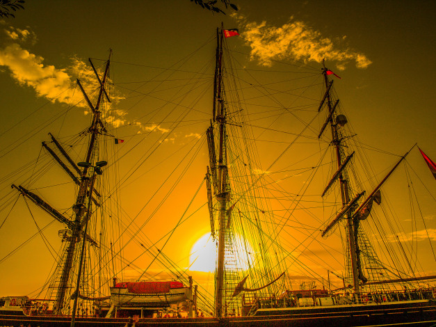 Обои картинки фото корабли, парусники, паруса, мачты