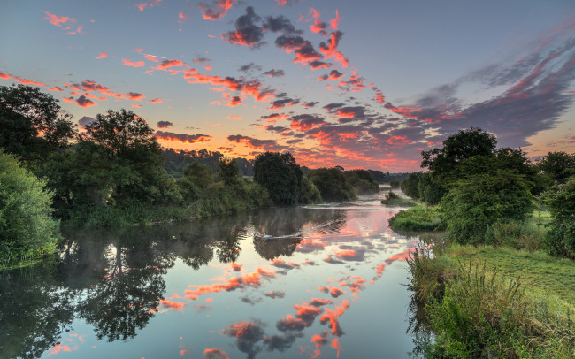 Обои картинки фото природа, реки, озера, рассвет