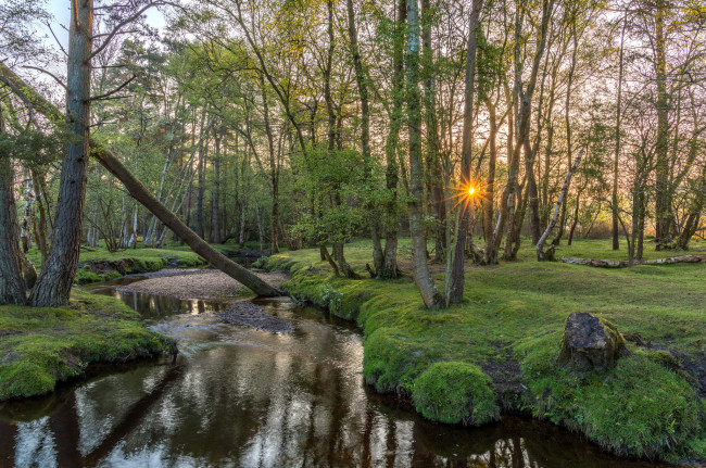 Обои картинки фото природа, реки, озера, рассвет