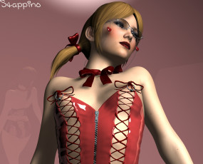 Картинка 3д+графика люди+ people девушка взгляд фон