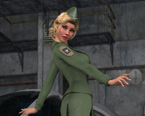 Картинка 3д+графика люди+ people фон взгляд девушка