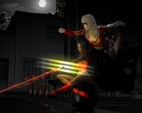 Картинка 3д+графика фантазия+ fantasy девушки взгляд фон