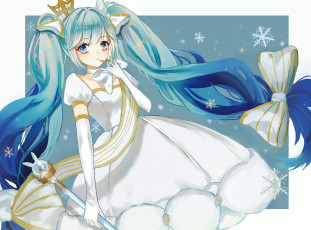 Картинка аниме vocaloid девушка