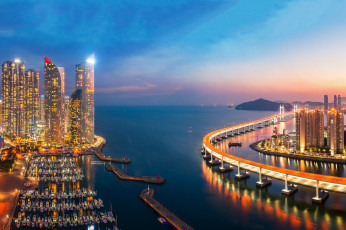 Картинка busan+city +south+korea города -+панорамы простор