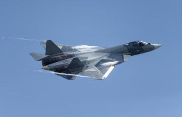 Картинка su-57 авиация боевые+самолёты россия ввс