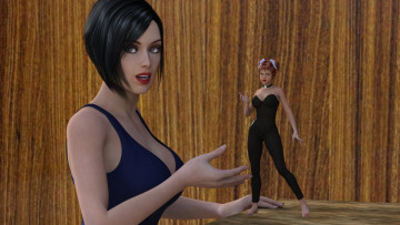 обоя 3д графика, фантазия , fantasy, фон, взгляд, девушка