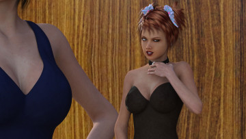 Картинка 3д+графика фантазия+ fantasy взгляд девушка фон