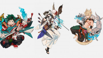 Картинка аниме boku+no+hero+academia парни